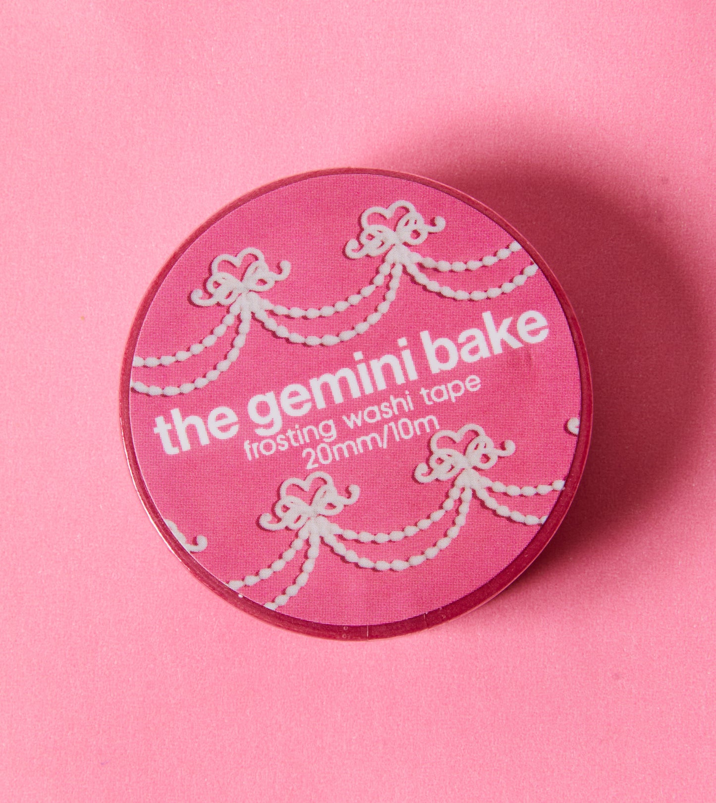 20mm Pink Heart & Swag Washi Tape