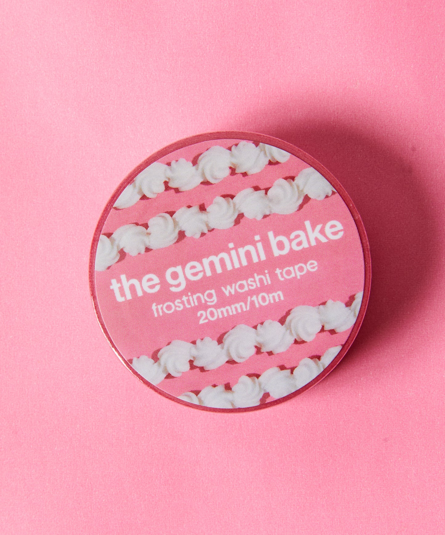 20mm Pink Reverse Shell Washi Tape