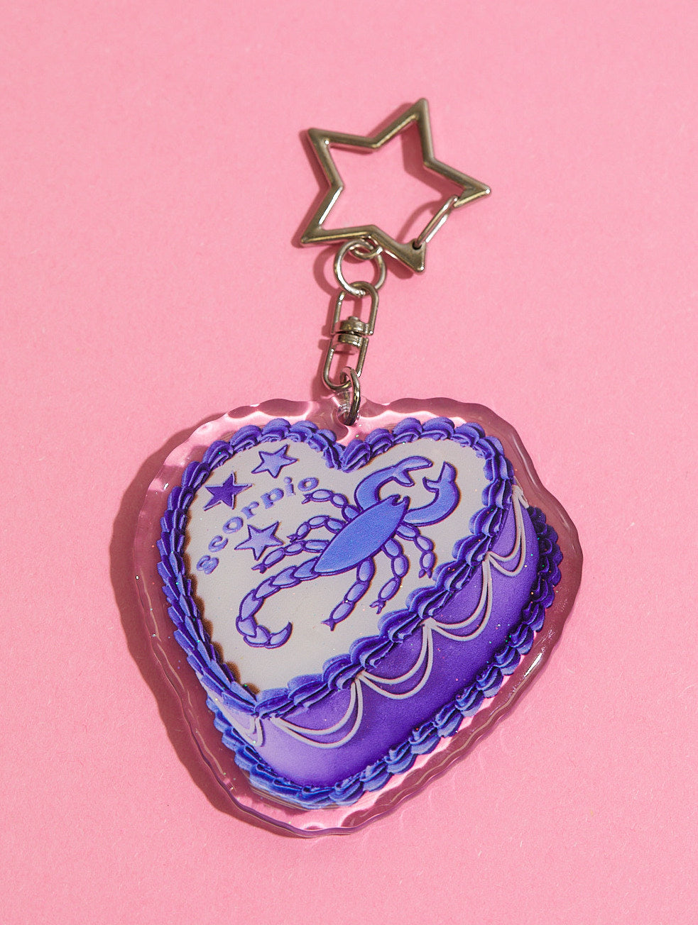 Scorpio Cake Horoscope Keychain
