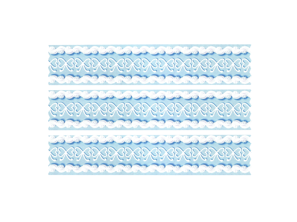 Blue Bows & Reverse Shell 40mm Washi Tape