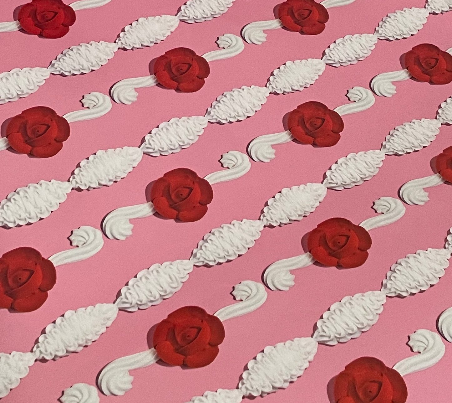 Pink Frosting Rose Gift Wrap