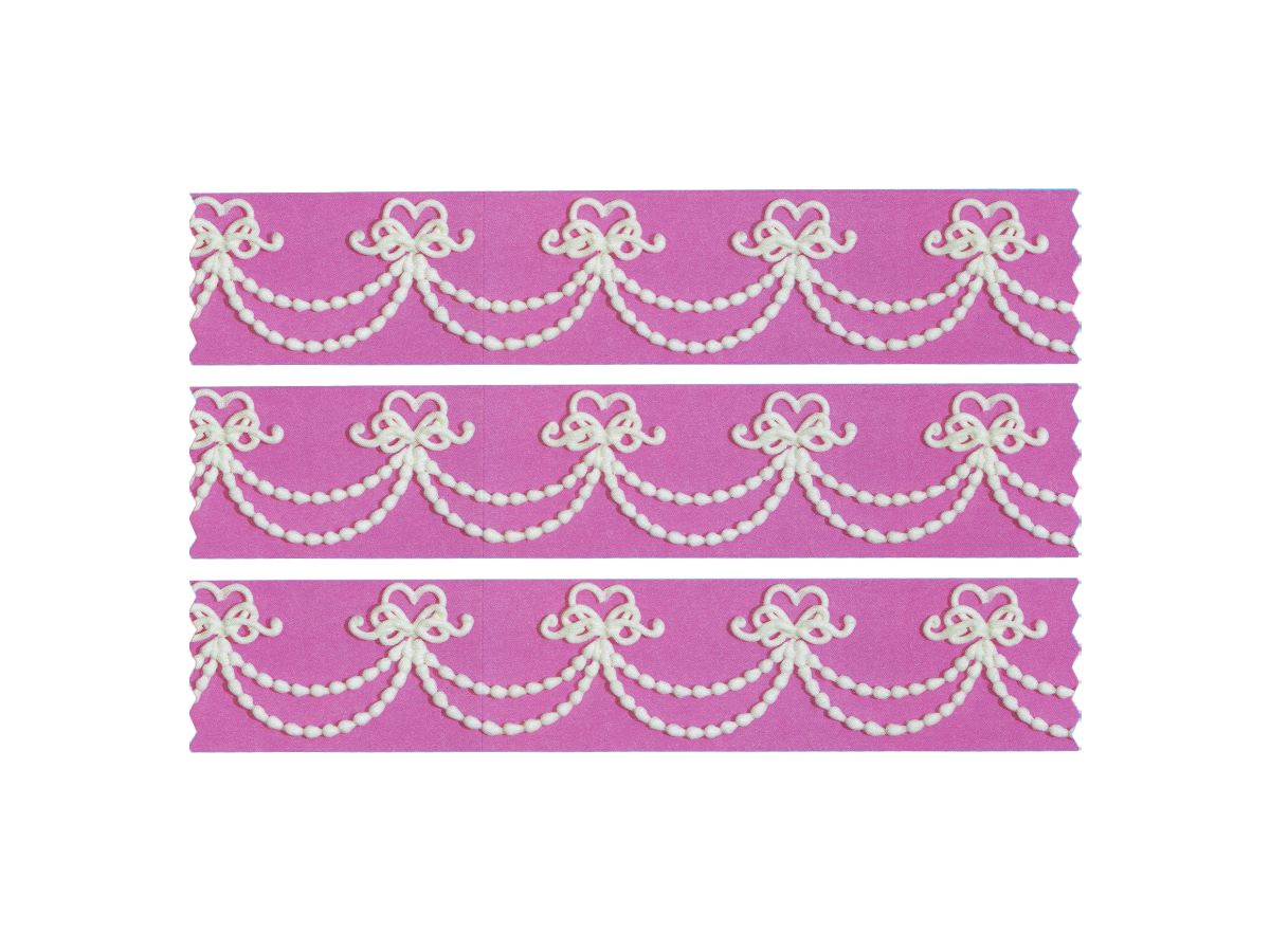 40mm Purple Heart & Swag Washi Tape