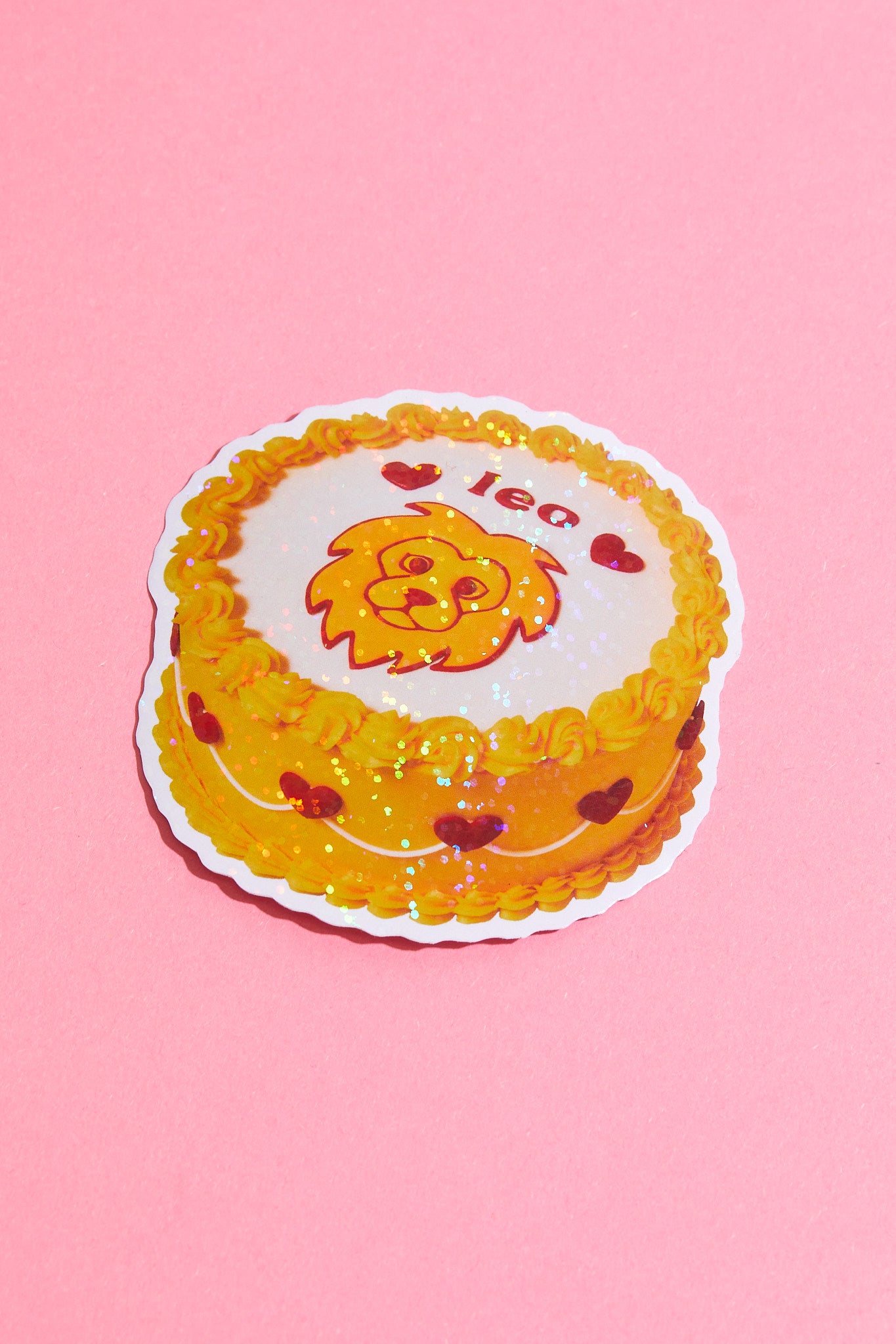 Leo Horoscope Cake STICKER