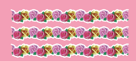 *SAMPLE SALE* Frosting Rose Garland Washi Tape