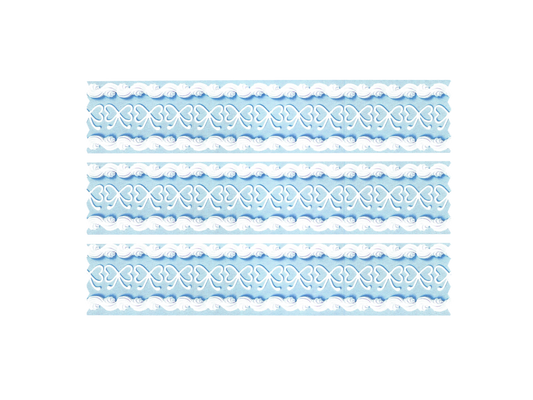 Blue Bows & Reverse Shell 40mm Washi Tape