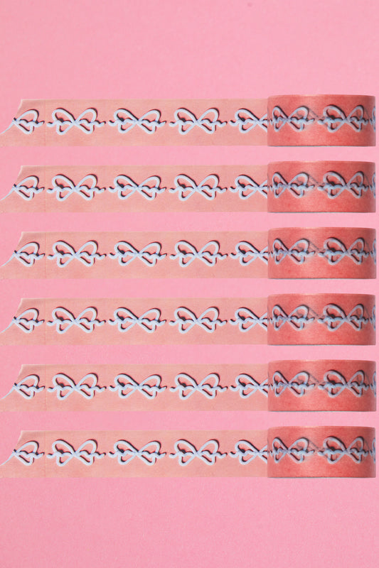 Washi Tape - Peach Bows