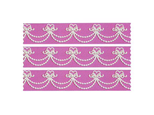40mm Purple Heart & Swag Washi Tape